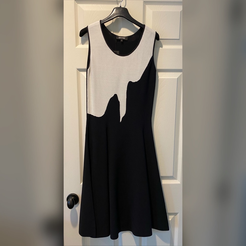 NWT Isabel de Pedro black and white dress